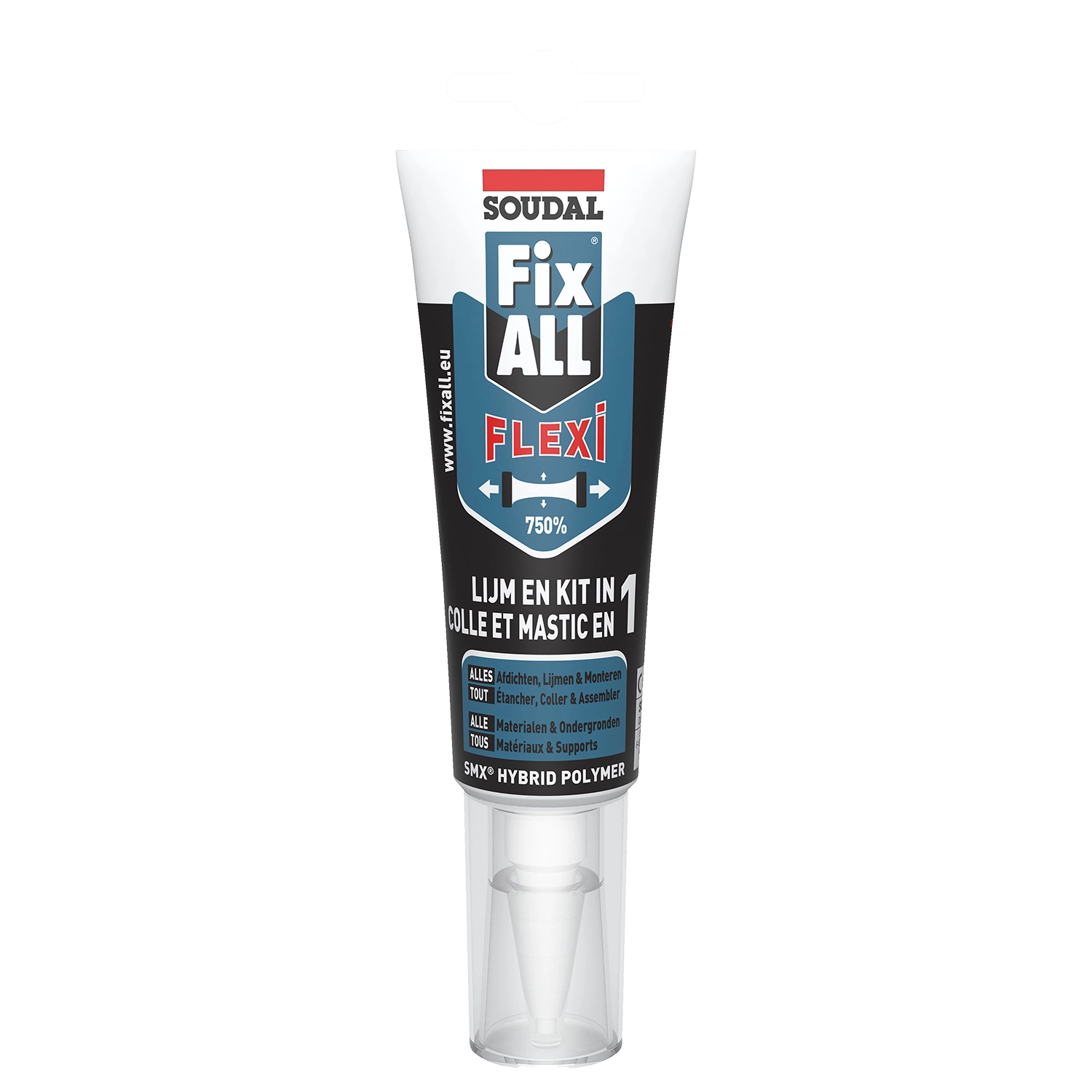 Lijmkit - fix-all flexi - smx polymeer wit - tube (125ml)