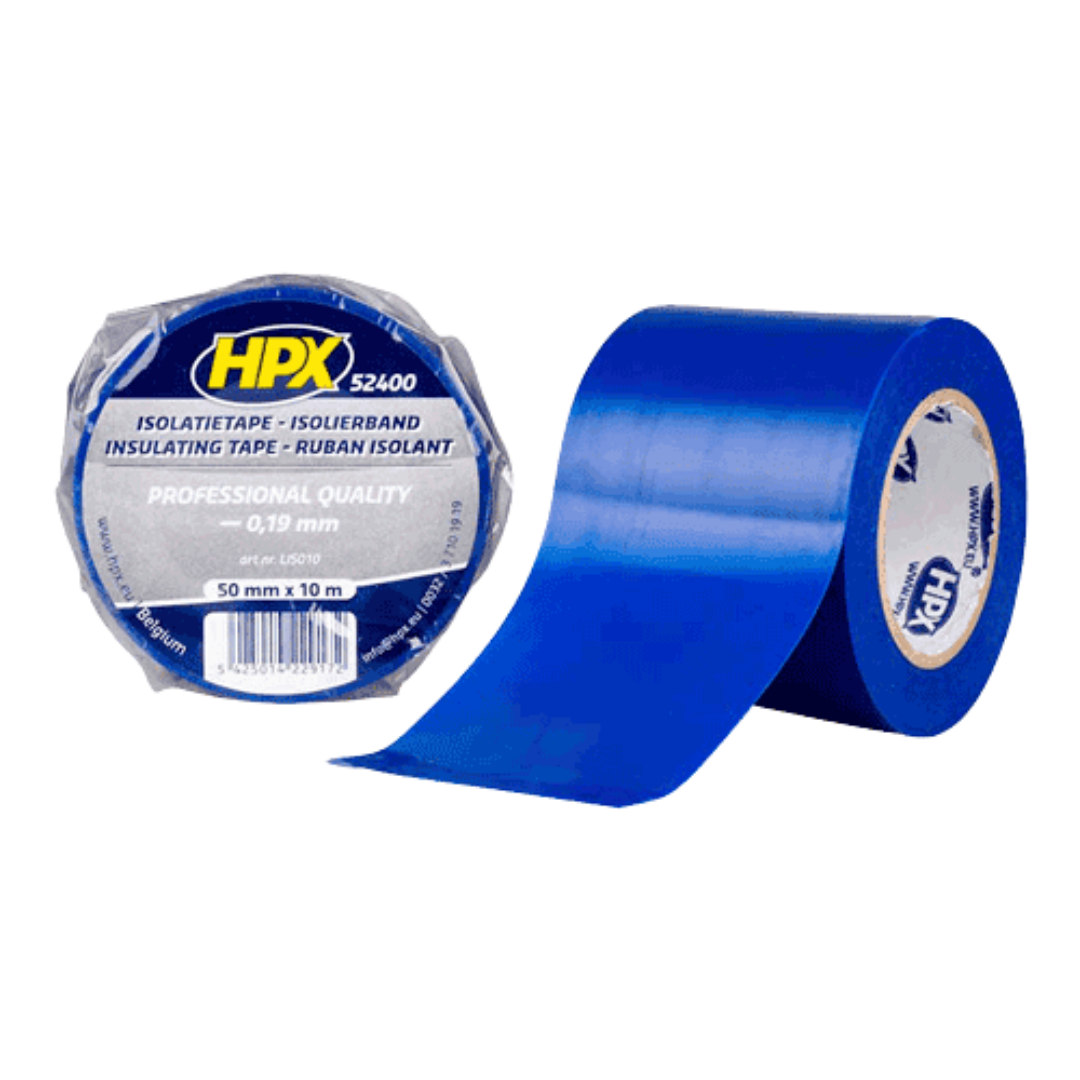 Ruban isolant PVC bleu 50 mm x 10 m