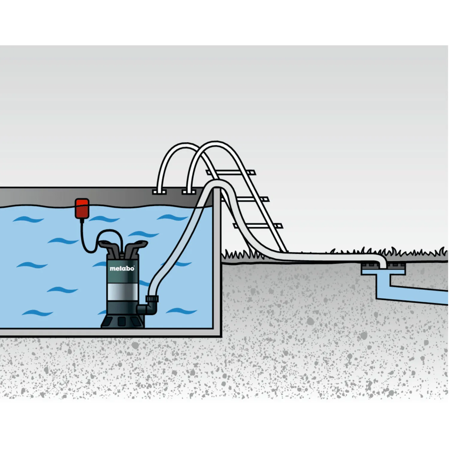 Pompe submersible avec flotteur PS7500S (7500 l/h - eaux usées)