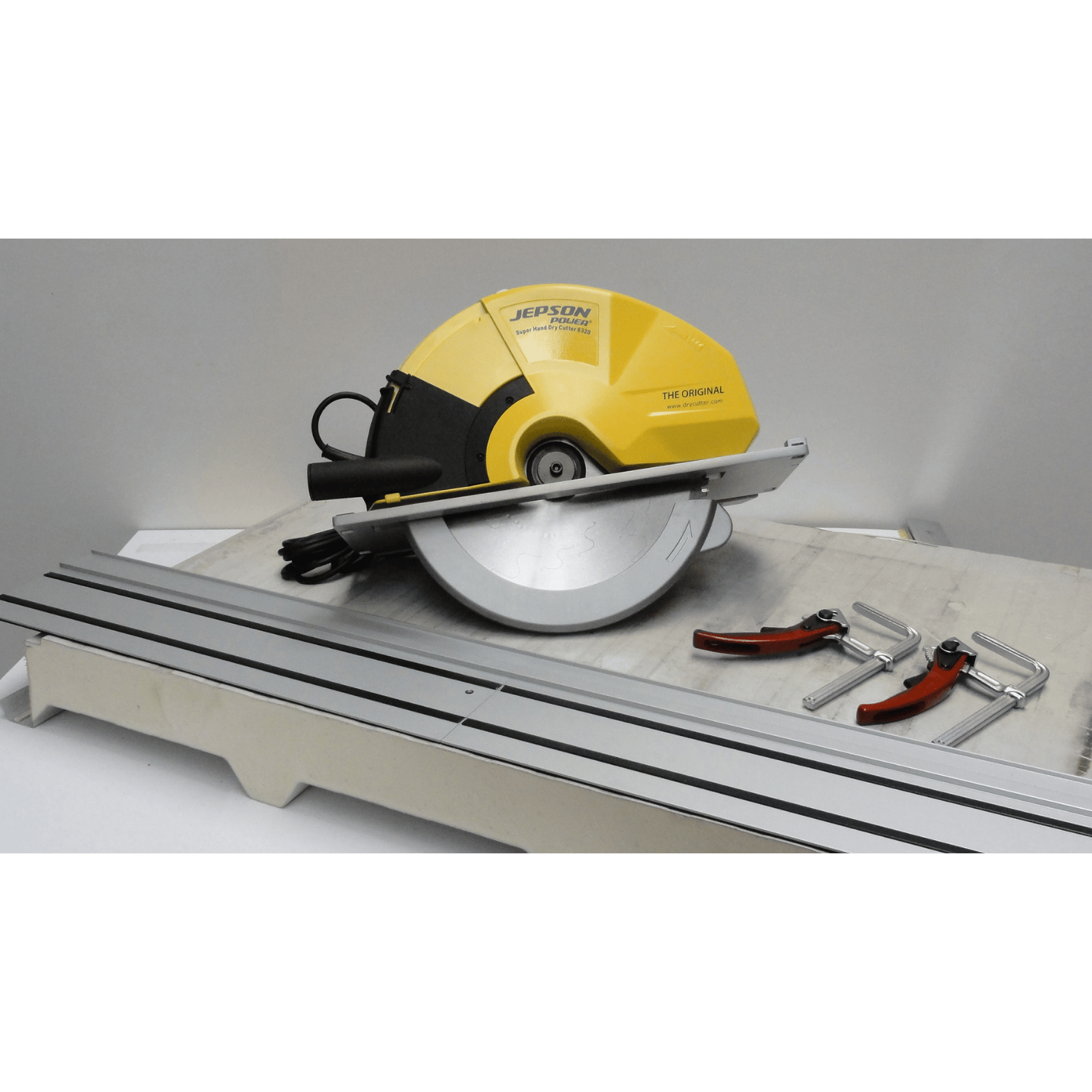 Scie circulaire Super Hand Dry Cutter 8320 (1800W – ø 320 x 25.4 mm) + rail