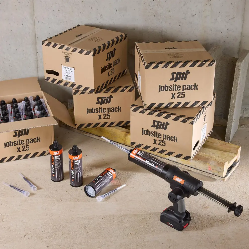 Set promo: pistolet d'injection sur batterie EGI 18V + 125 cartouches 410 ml