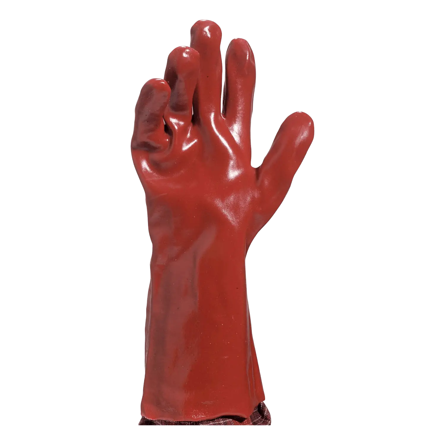 Pvc handschoen rood lengte 35 cm - PVC7335 - maat 10