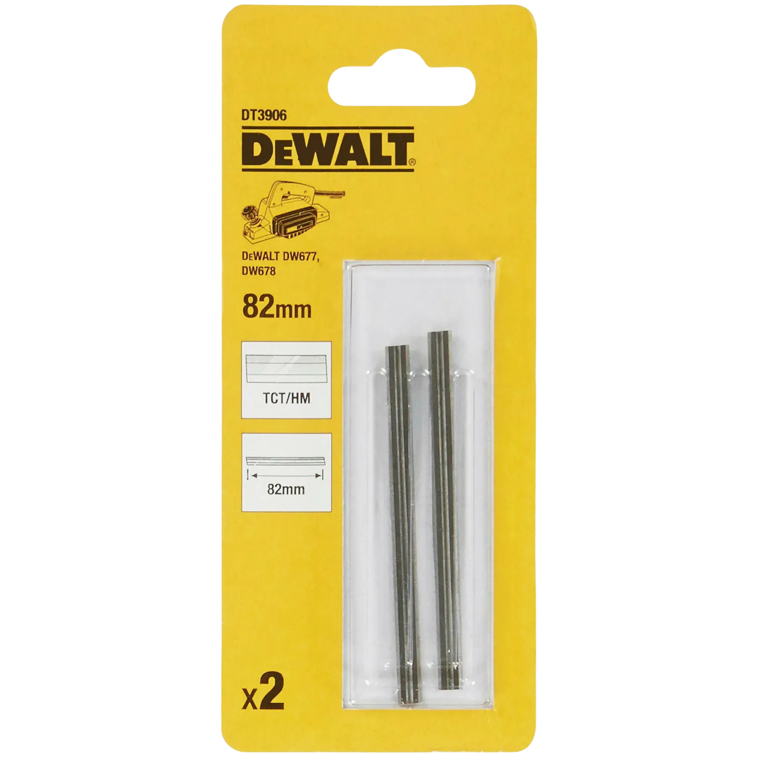 Schaafmessen HM (82 mm) voor types DW677/678/680 (2 stuks)