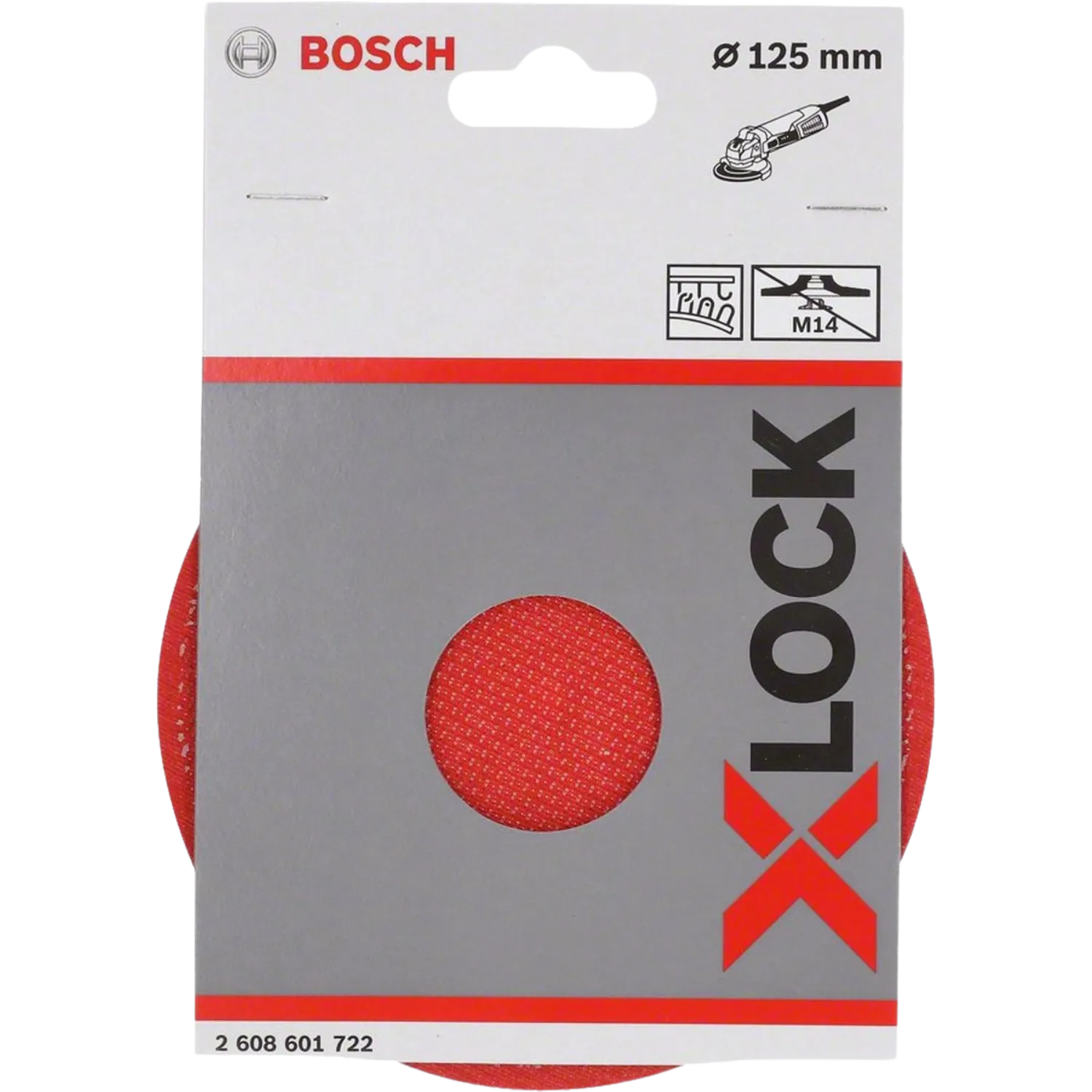 Steunschijf X-Lock met haak-en-lus klithechting (Ø 125 mm)