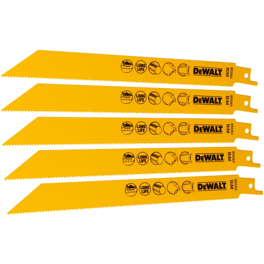 DT2353-QZ Reciprozaagblad BiM Ø 203 x 1,8 mm voor ferro & non-ferrometaal van 3-8 mm (5 stuks)