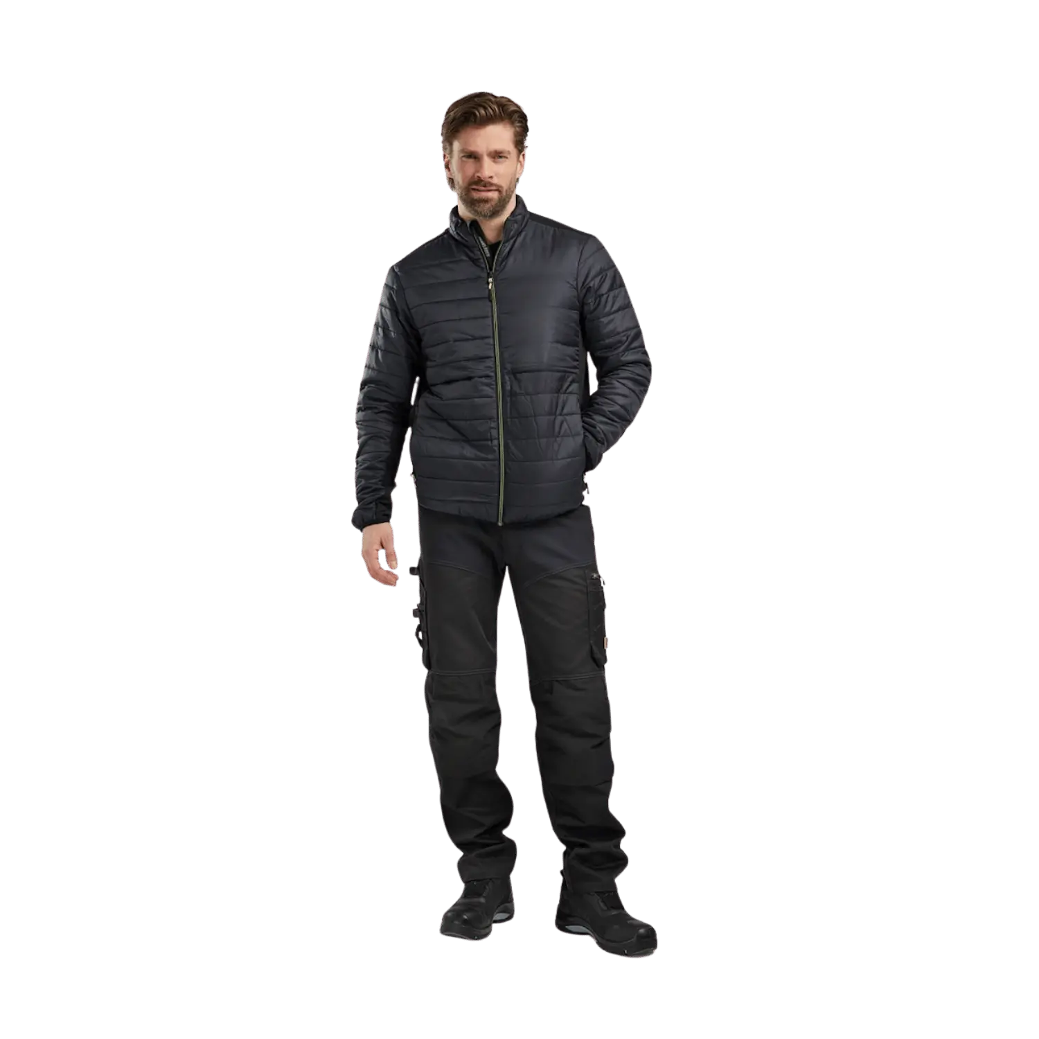 Veste chaude doublée 4710/2030/9933 - noir/jaune haute visibilité - medium