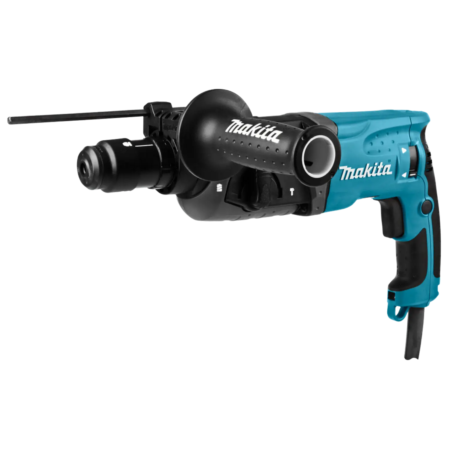 Perforateur avec Fonction Burin HR2470 (780 W - 2.4 J - 18 mm - SDS+) Makita HR2470 boorhamer met beitelfunctie - krachtig & veelzijdig op kabel.