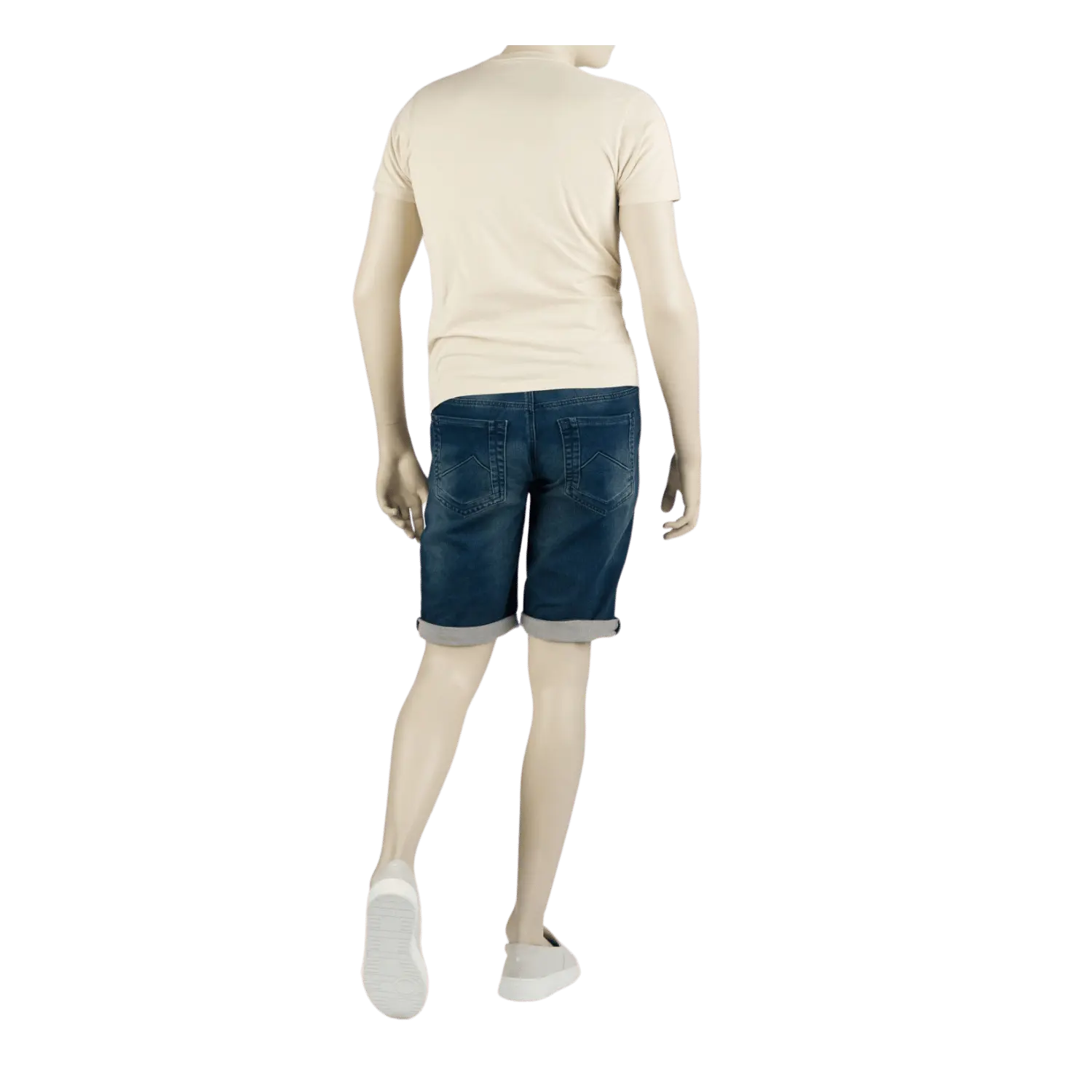 Short jog en jeans stretch - 247 jeans - ELM - bleu moyen - W32