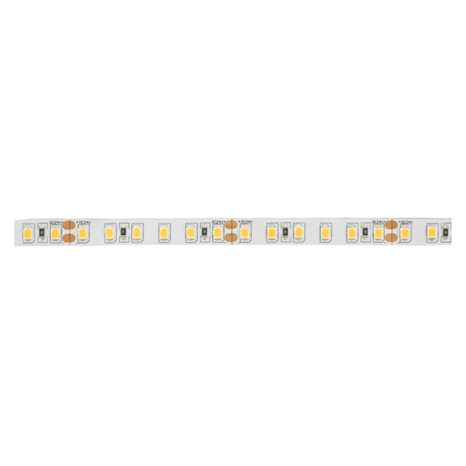 Bande LED professionnelle - 2700K lumière chaude - 120 leds/m - 5m - 8mm - 24VDC - IP20 - 9W/m