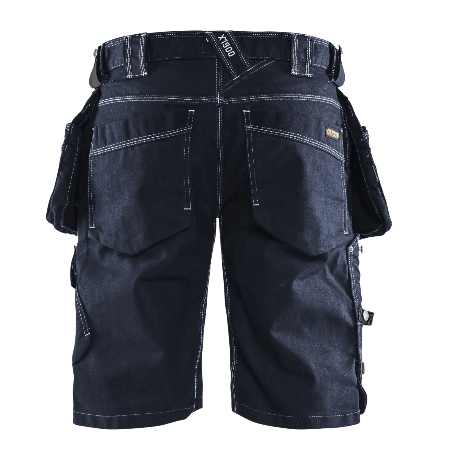 Short X1900 en denim stretch 1992/1141/8999 bleu marine/noir - C46