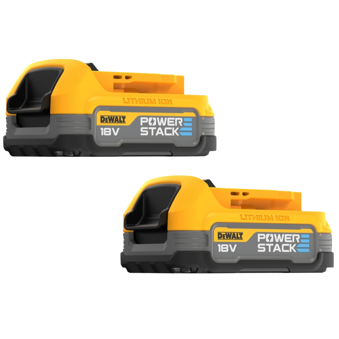 DCBP034E2-XJ Combiset compacte Powerstack 2×18 V (2 accu’s)