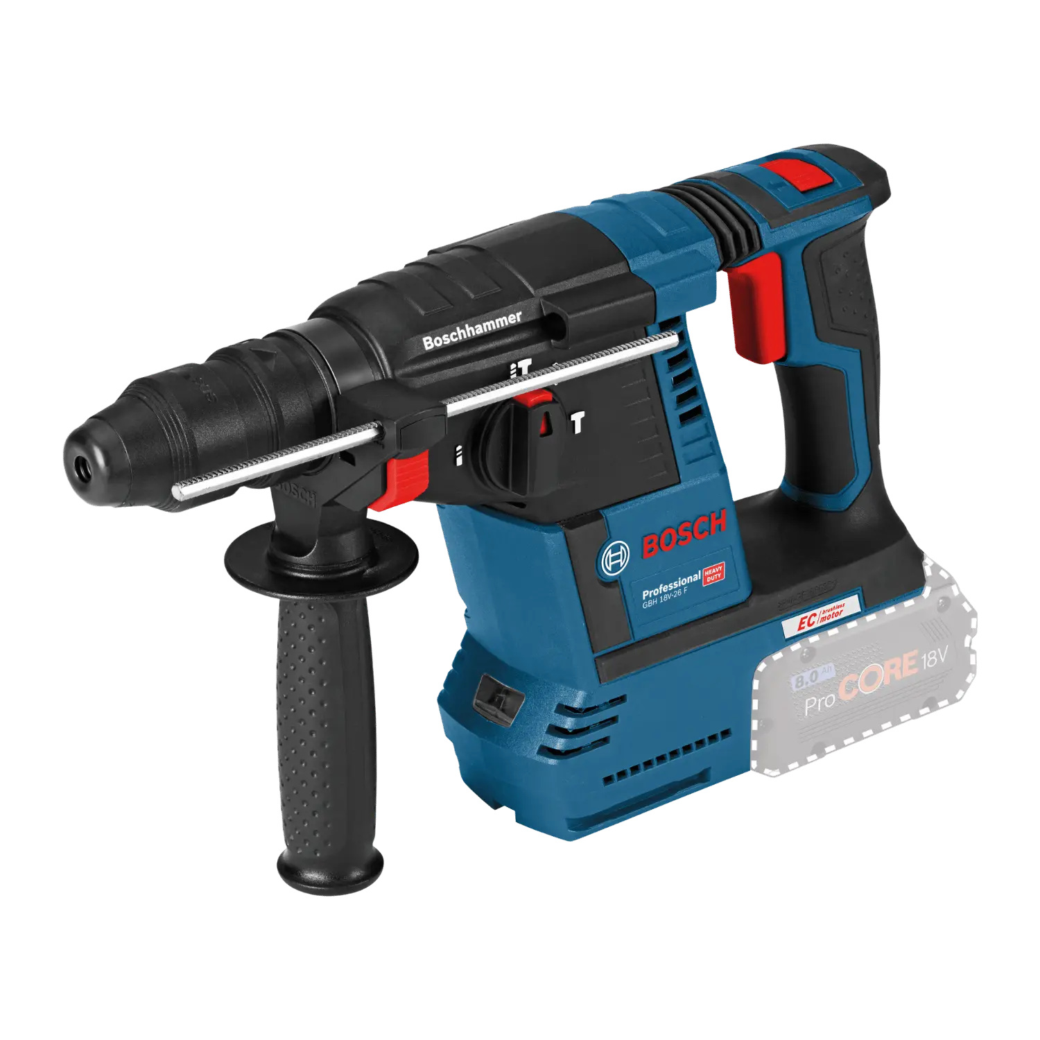 Accu boor- en beitelhamer GBH 18 V-26 F (18V - 2 x 8 Ah Procore)
