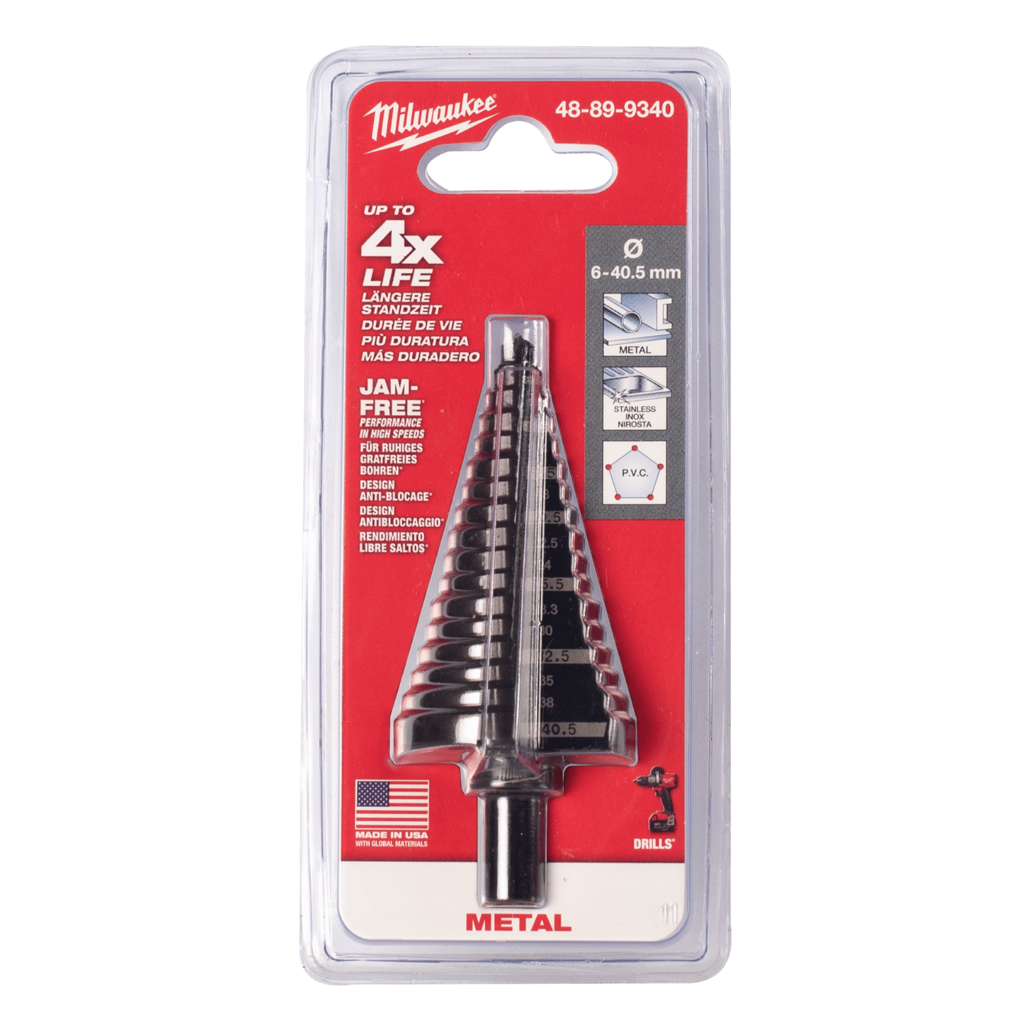 Shockwave step drill (set 3 stuks)