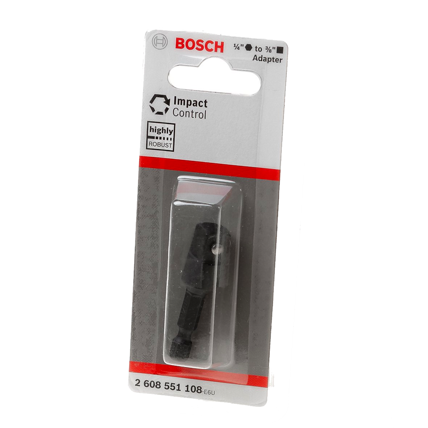 Bosch Adapter 1/4'' HEX SW3/8 Binnen 4-Kant 50mm: Adapter met 1/4'' HEX aansluiting en 3/8'' binnen vierkant voor verschillende klussen.