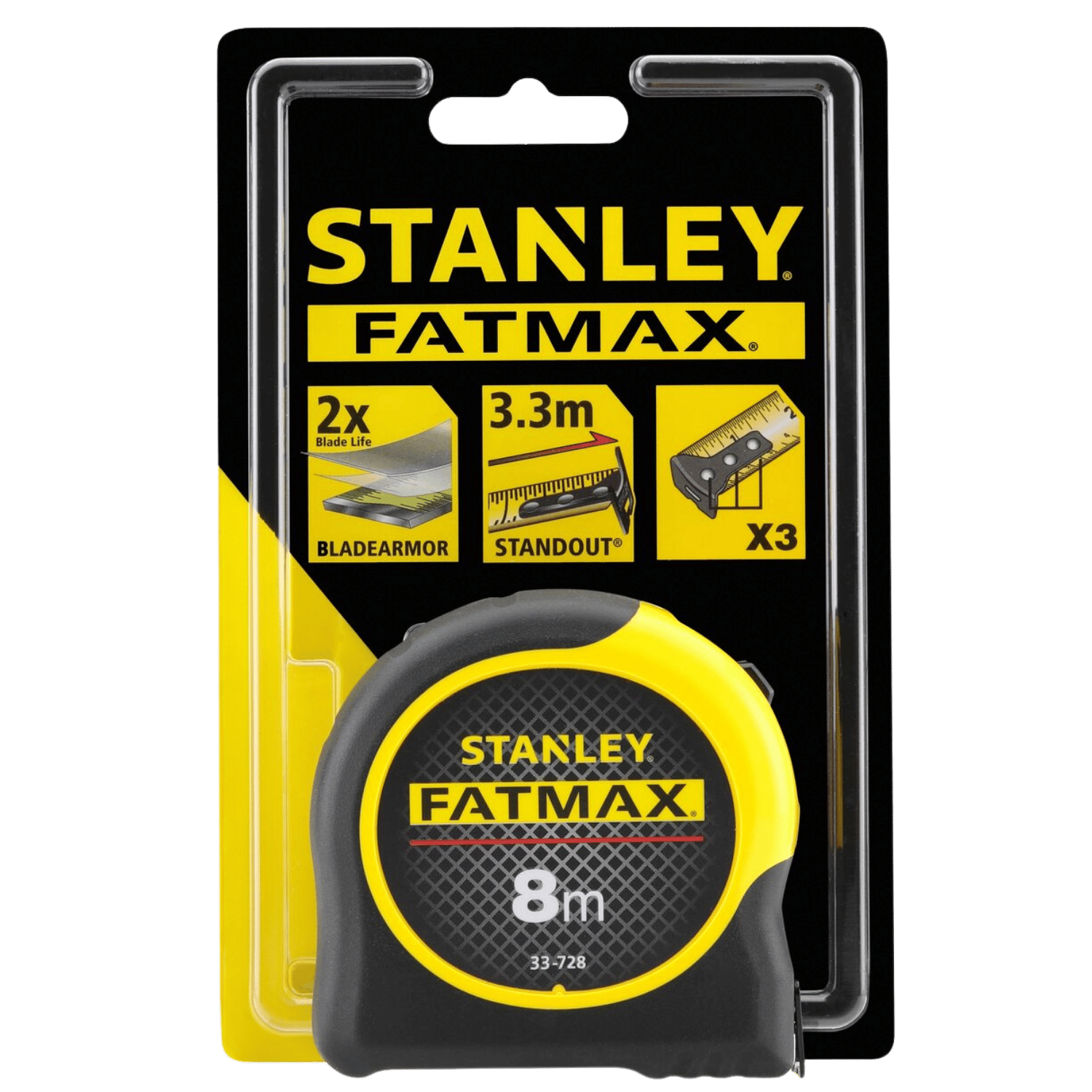 Mètre ruban Fatmax 8 m blade armor réf.0-33-728