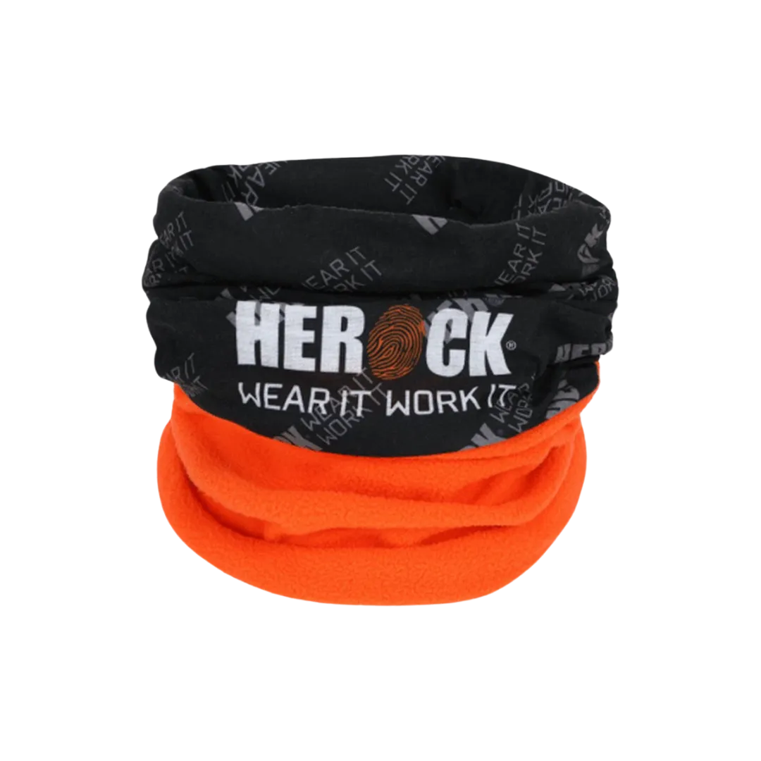 Nekwarmer/buff - zwart/oranje