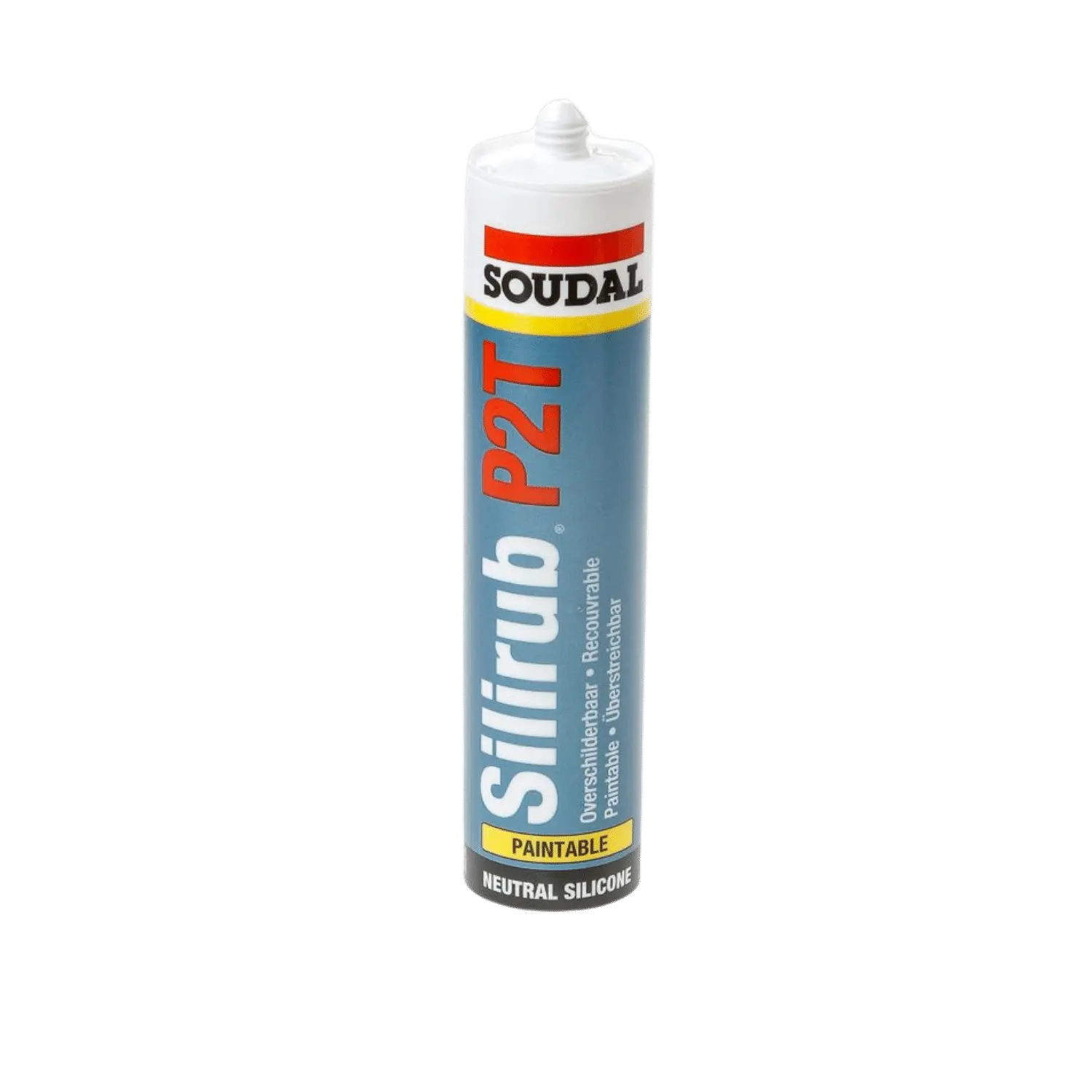 Silirub P2(T) - Neutrale Silicone - Overschilderbaar - 300 ml - Transparant 