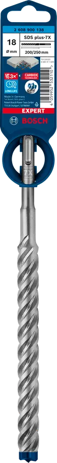 Hamerboor SDS-plus Ø 18 x 265 - 200 mm - Expert Plus-7X