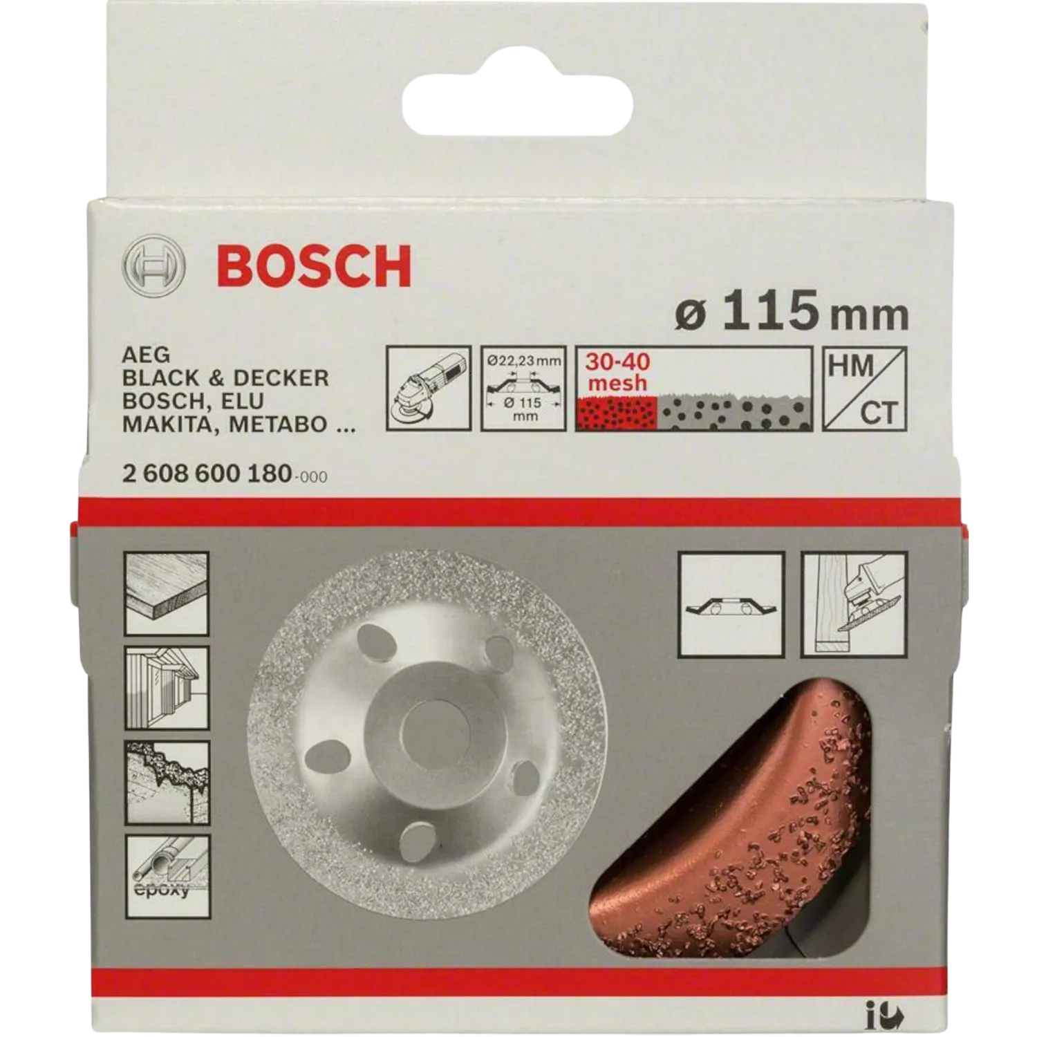 Disque à ébarber HM incliné/fin (115 mm)