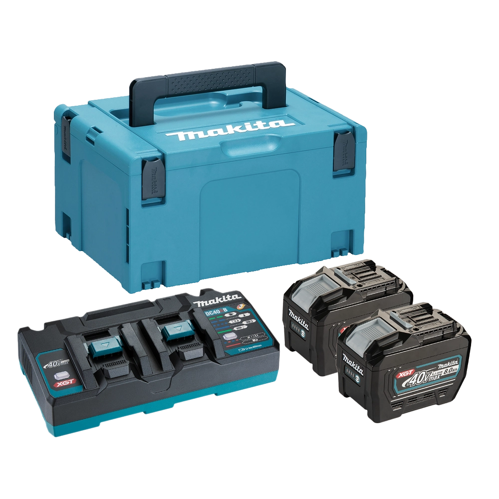 Ensemble de Batteries 40 V BL4080: 2 x 8 Ah Li-ion + Chargeur DC40RB