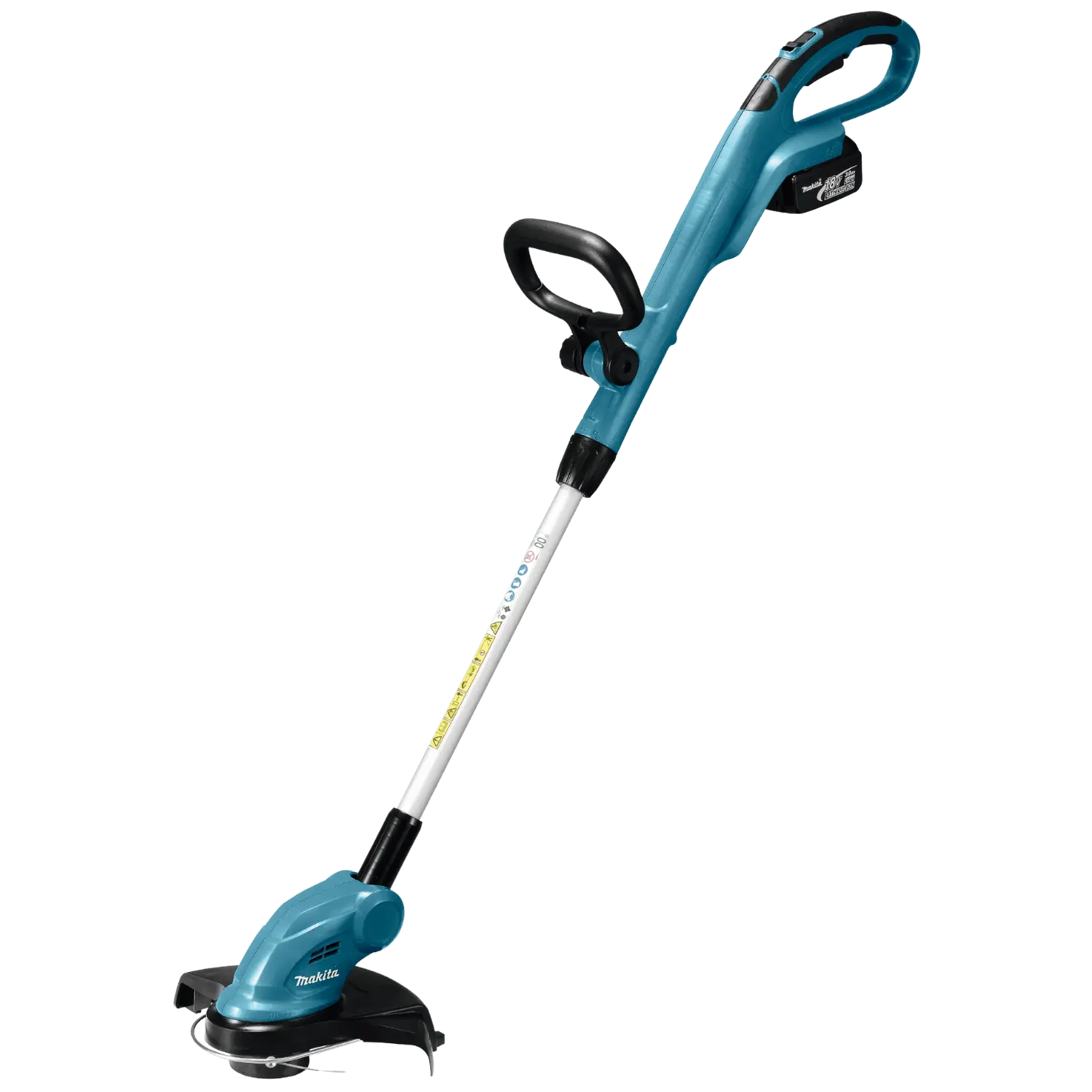 MAKITA DUR181RF Grastrimmer Accu (18V - 1x 3 AH Li-ion) | Lecot.Shop Zwartblauwe DIR181 Makita grastrimmer met ingeklikte accu. Met extra handgreep. Ergonomisch handvat.