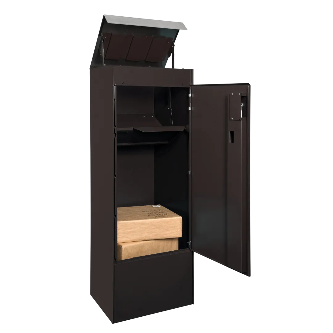 Boîte aux lettres pour colis PARCELLO M (382x1152x335mm, RAL9005 Noir)