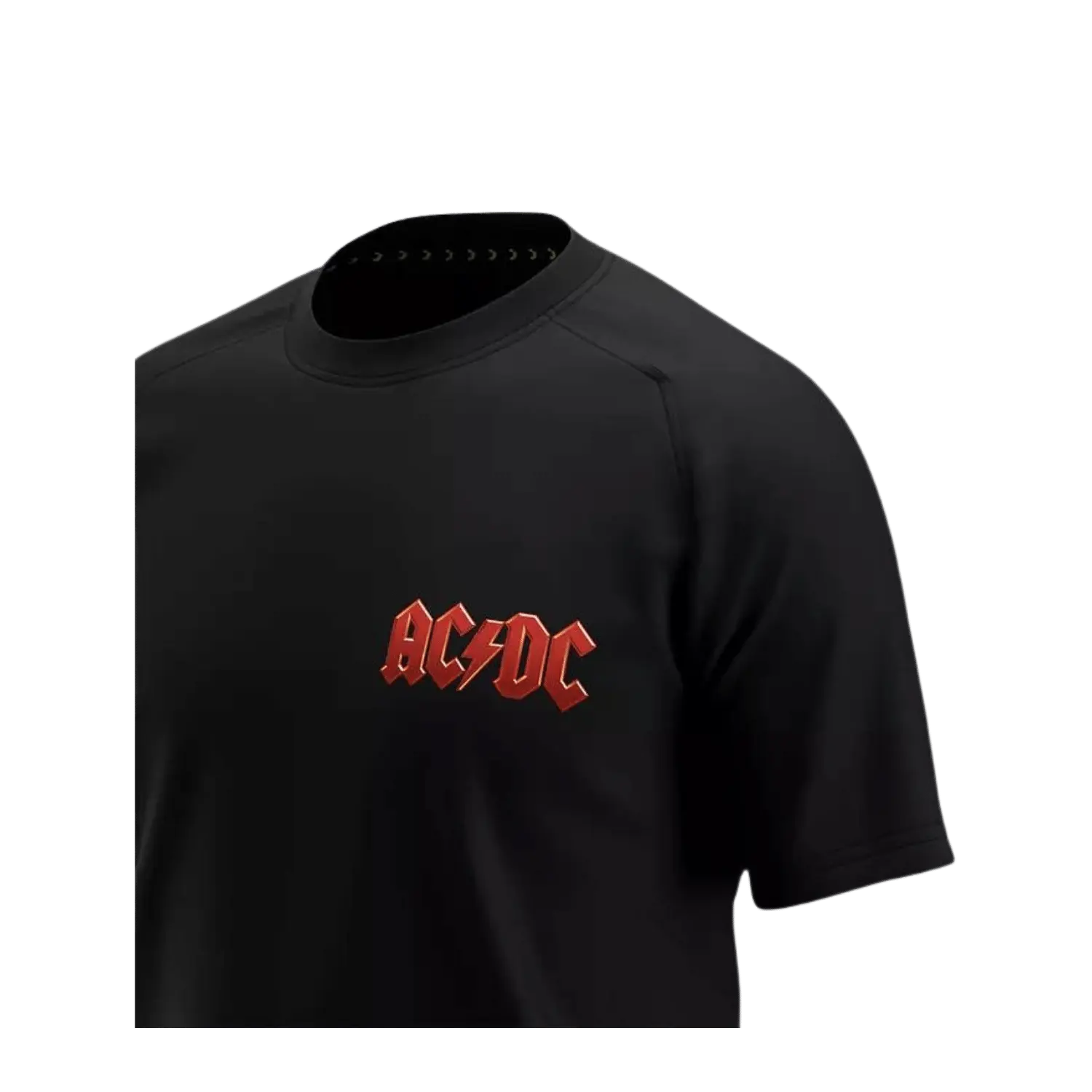 AC/DC t-shirt limited edition borstlogo - zwart - XL