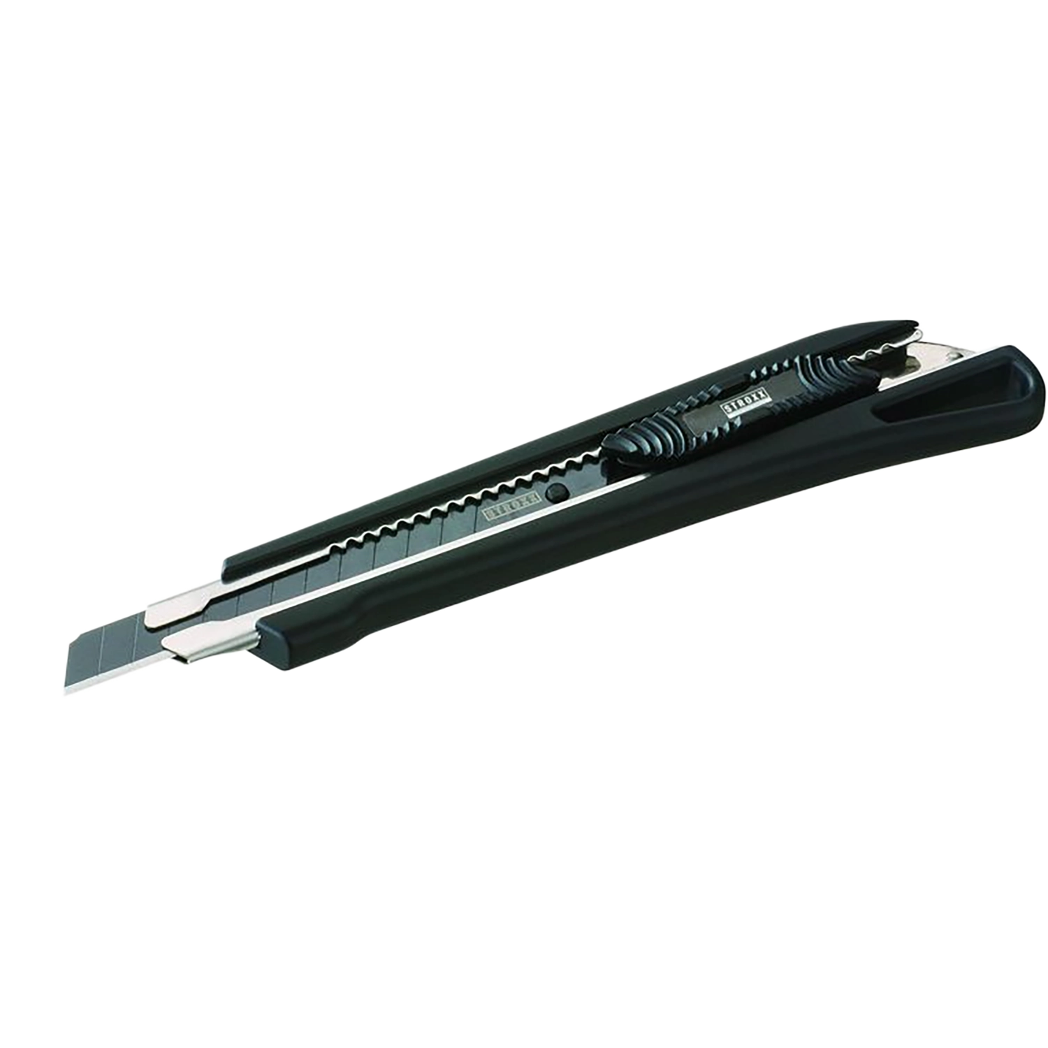 Couteau à lame rétractable Noir Revêtement doux 9mm