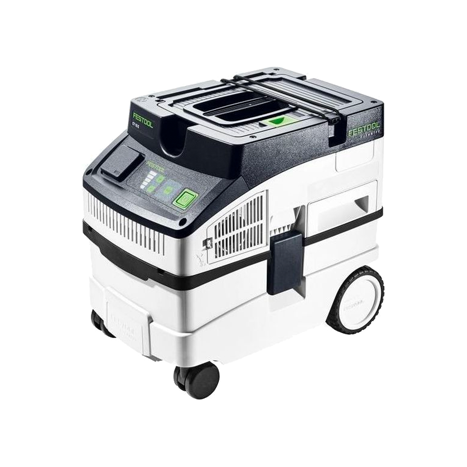 Festool Stof- en Waterzuiger CT 15 E: Compacte 15 liter zuiger voor stof- en waterzuiging.