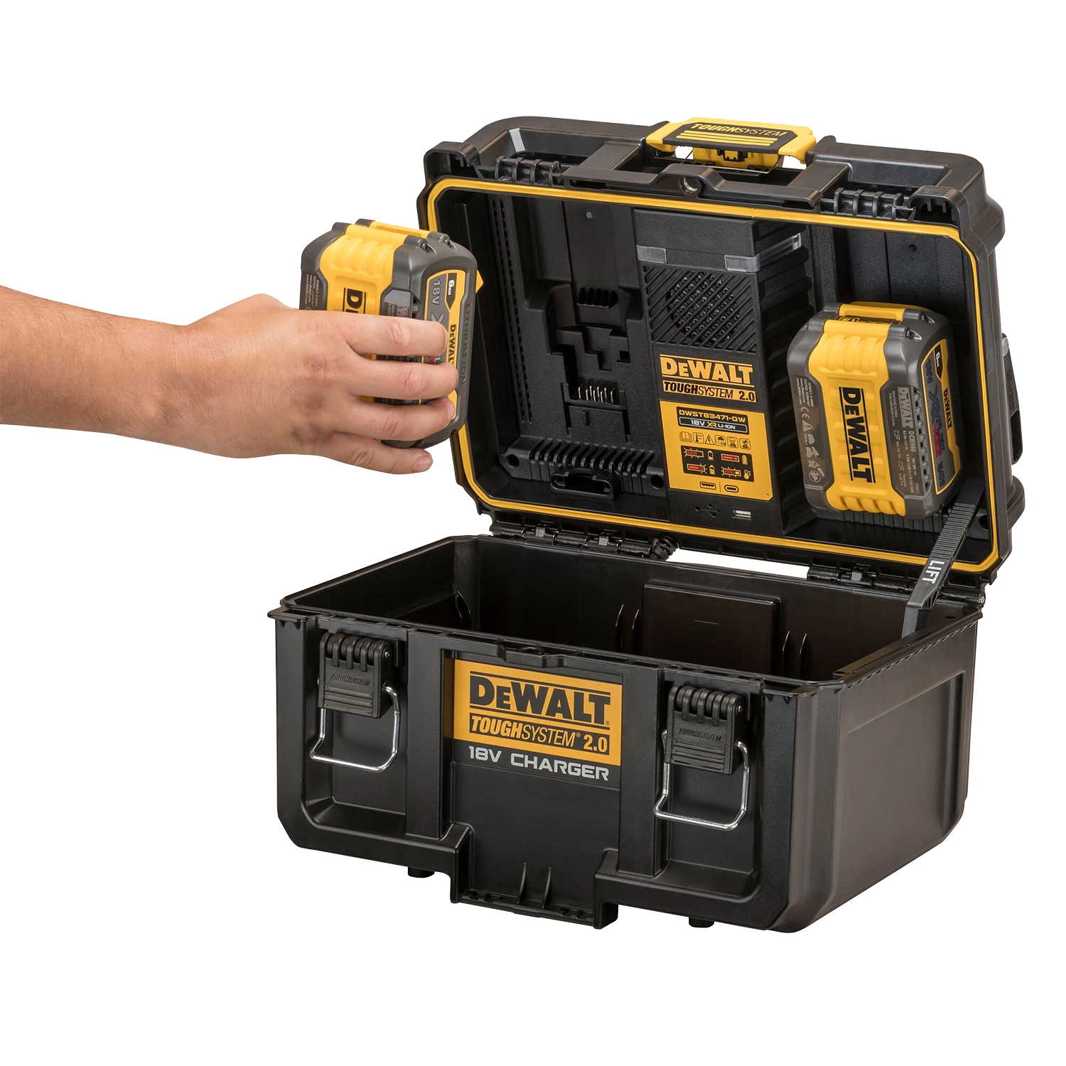 Double chargeur dans coffret DWST83471 ToughSystem 2.0