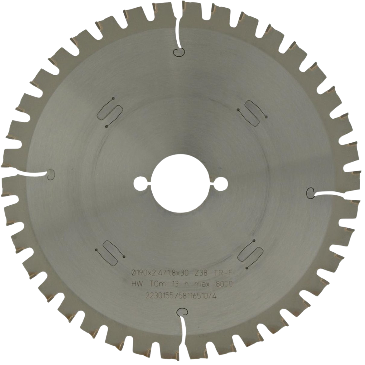 Cirkelzaagblad ø 190 x 30 mm 38T - metaal + sandwichplaten - ref.58116510