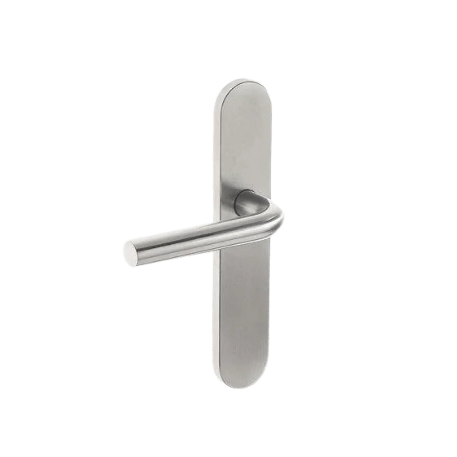 Poignée de porte GRT TL modèle L ø19mm sur plaque longue aveugle - TL0302 02 - inox