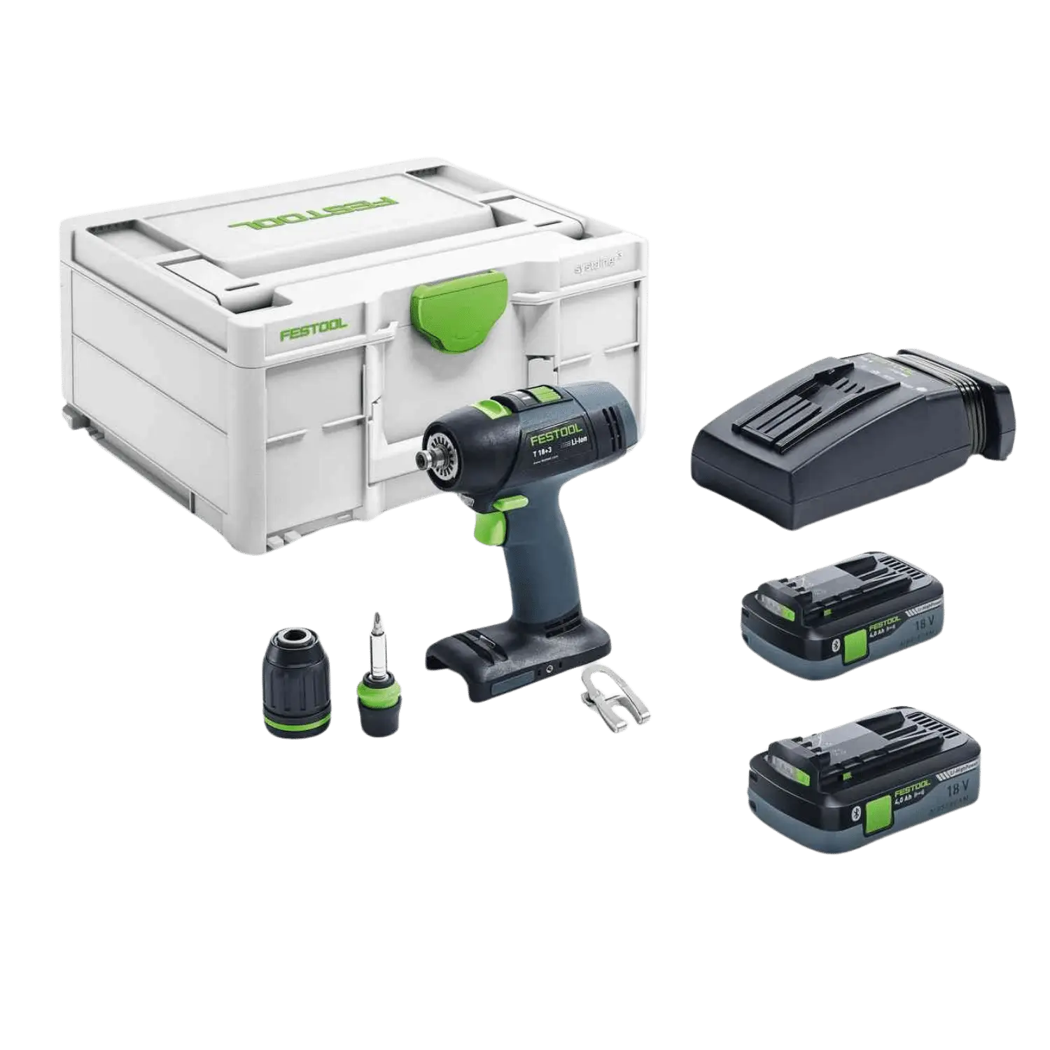 Festool Accu Schroef Boormachine T 18 3 HPC 4 0 I Plus 18 V 2 X 4 Ah Li Ion Kopen Lecot Shop