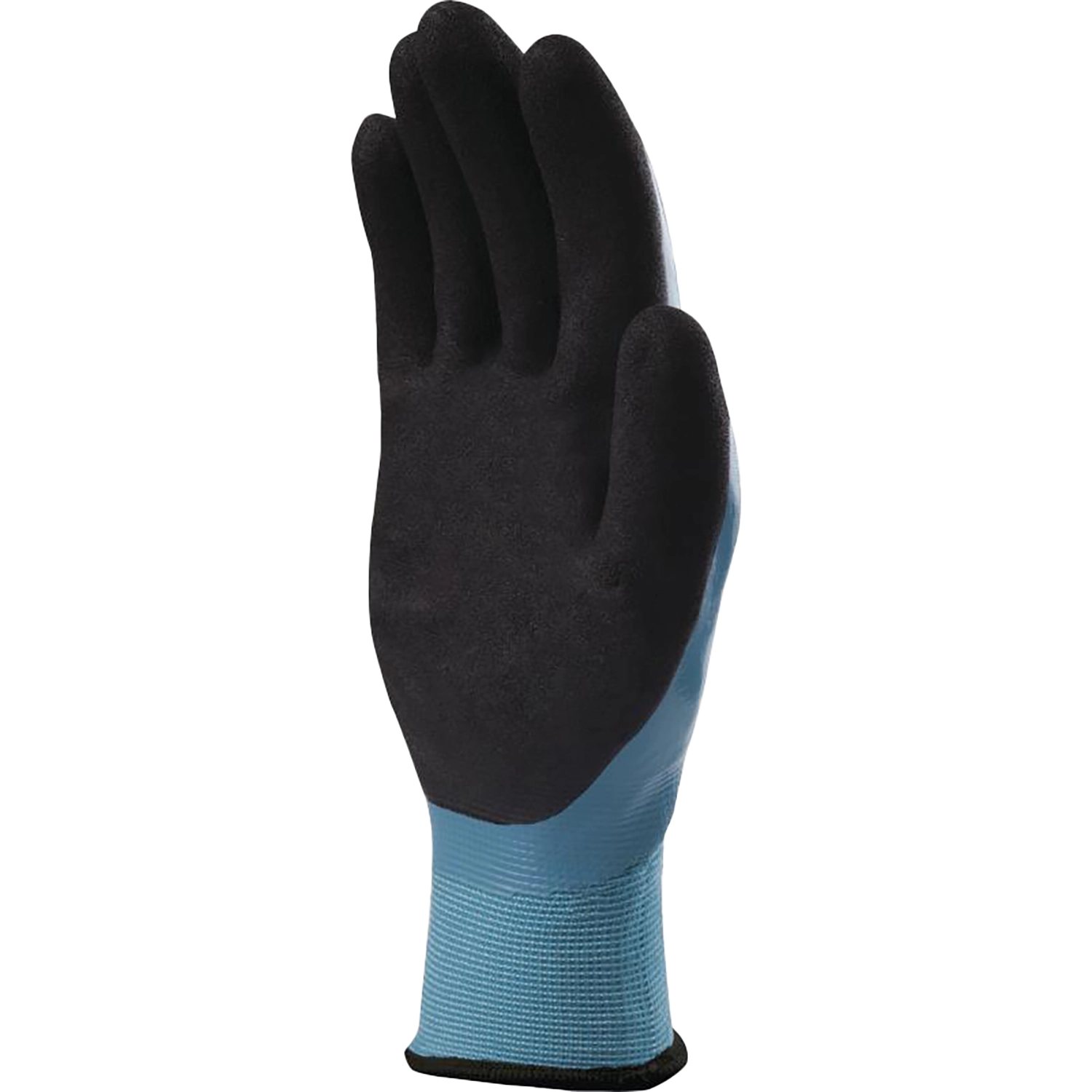 Polyamide handschoen met nitril coating -  wet & dry vv636 - blauw  -maat 10
