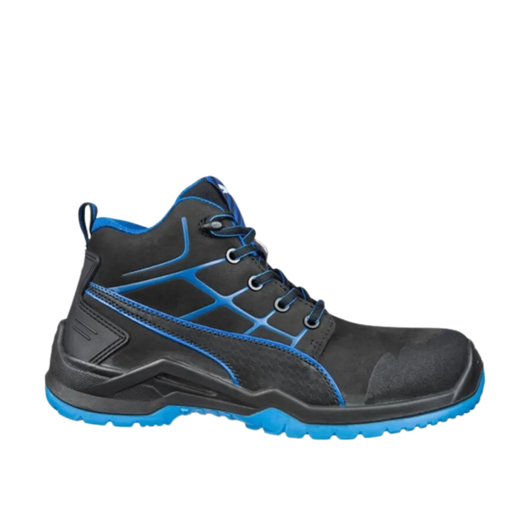 Chaussures de sécurité hautes krypton bleu mid - noir/bleu - taille 45