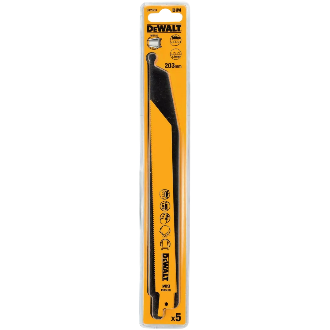 DT2353-QZ Reciprozaagblad BiM Ø 203 x 1,8 mm voor ferro & non-ferrometaal van 3-8 mm (5 stuks)