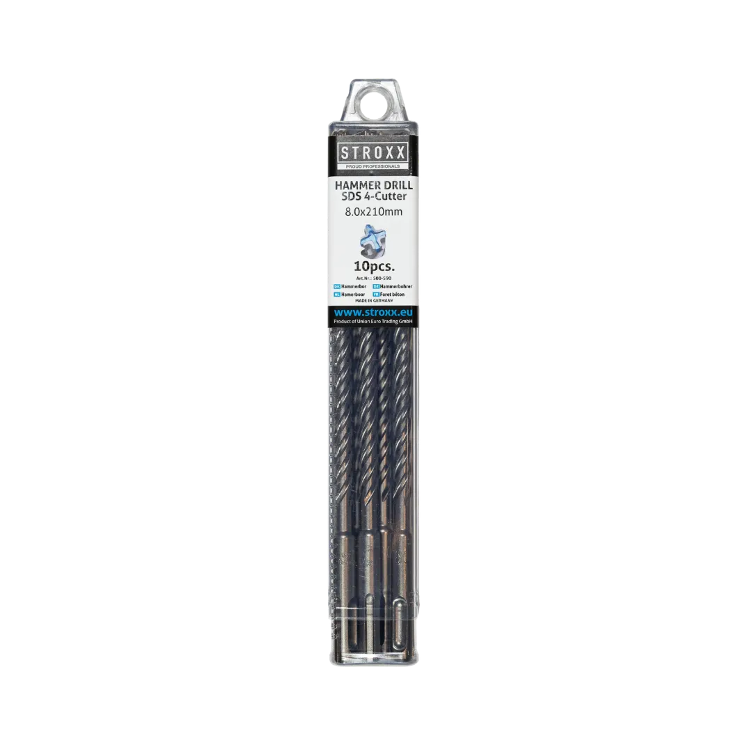 SDS-Plus hamerboor 4-cut multipack 12 x 260-200 mm (10 stuks)