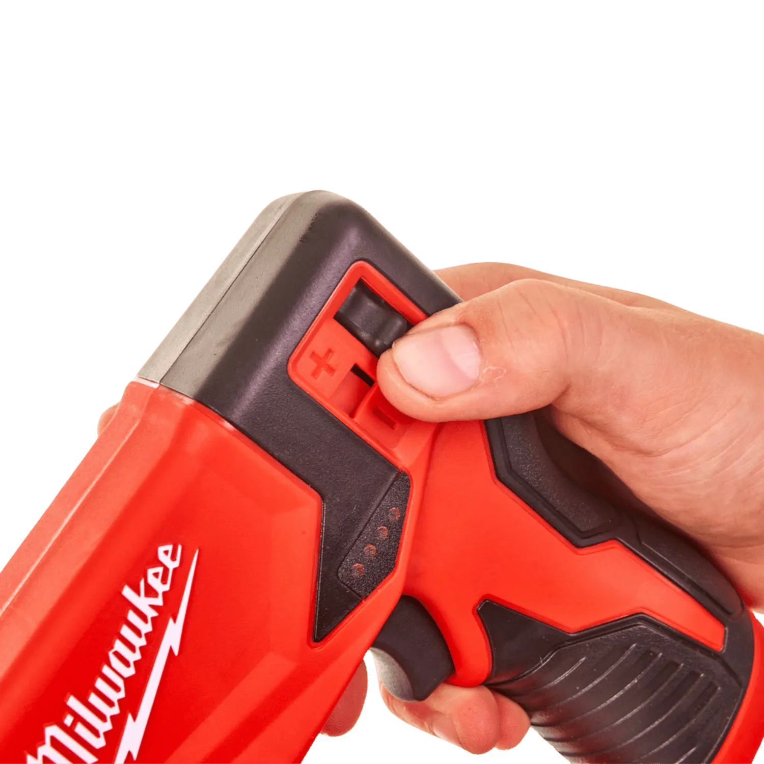 Milwaukee Accu Niettoestel M12 BST-202X: Compact 12V niettoestel met 2x2 Ah Li-ion accu's, geschikt voor verschillende nietklussen.