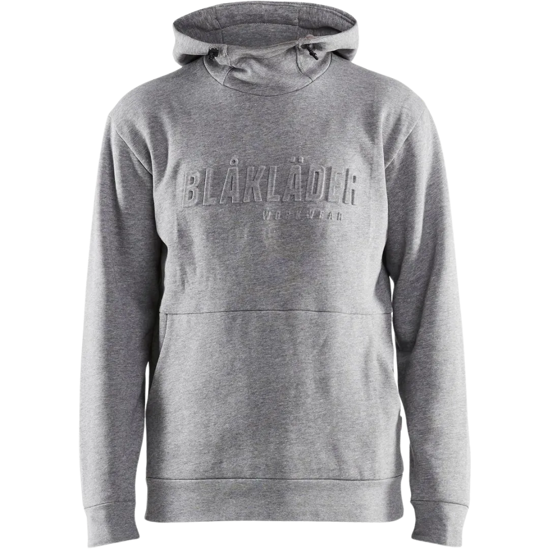 Hoodie met 3D-print - grijs - M