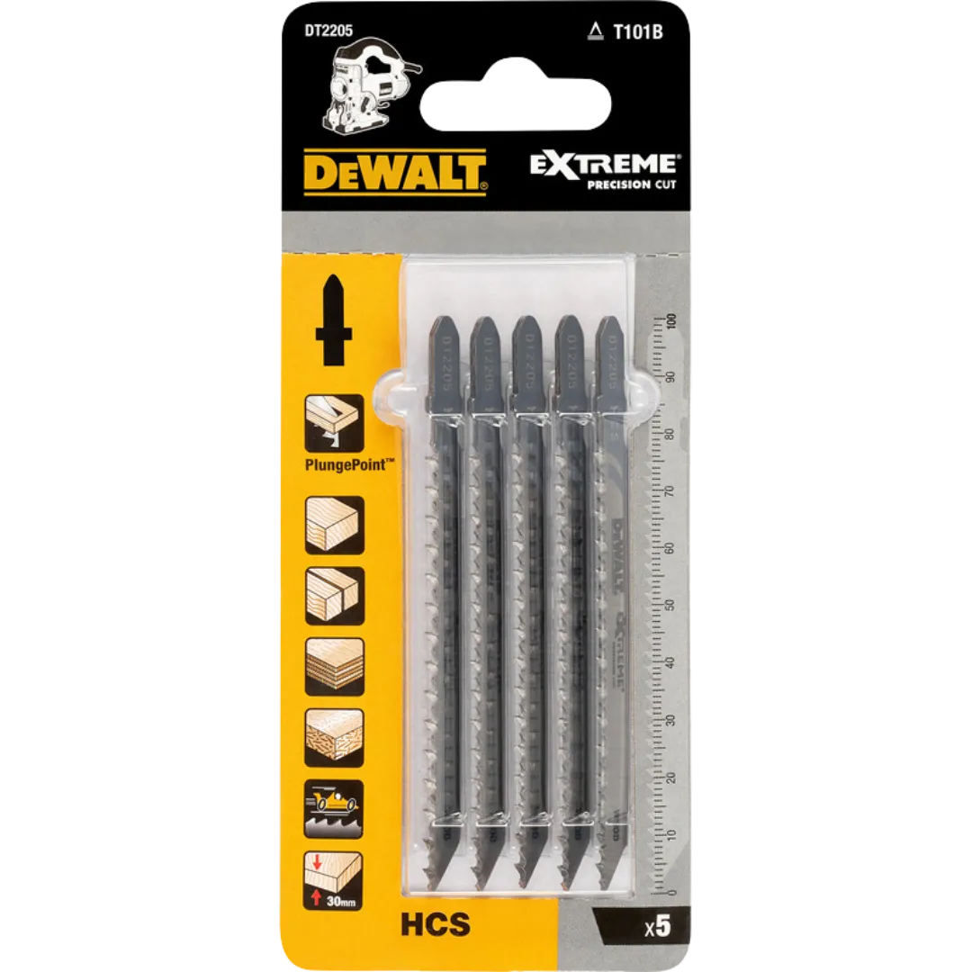 Lame de scie sauteuse DT2205-QZ XPC-HCS Ø 100 x 10 x 30 mm (5 pièces)