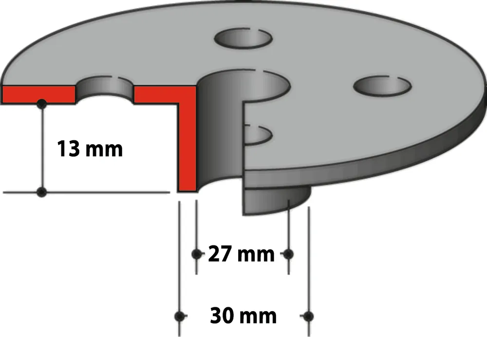 Guide de gabarit 164471-6 (30 mm)