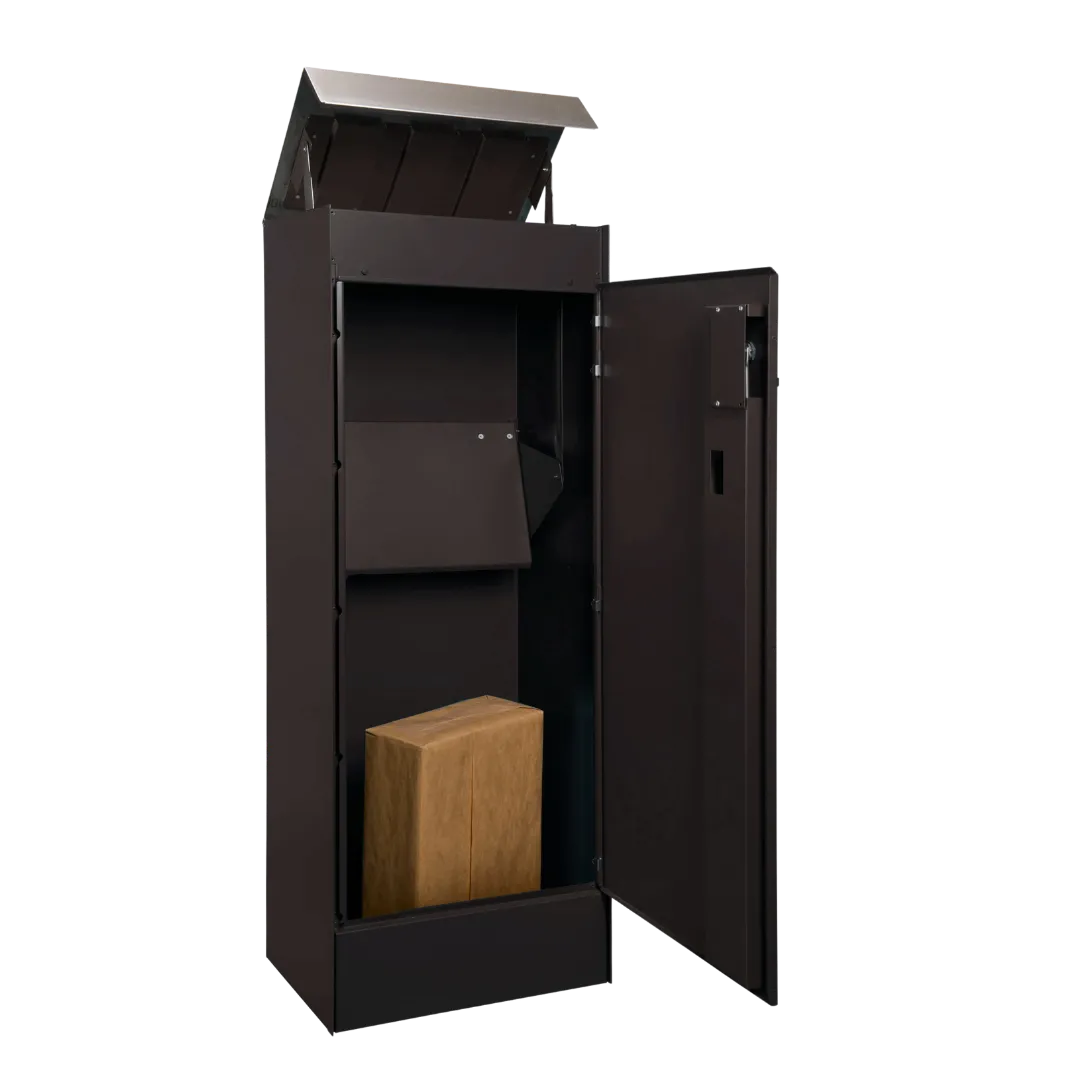 Boîte aux lettres pour colis PARCELLO S (382x1012x265mm, RAL9005 Noir)