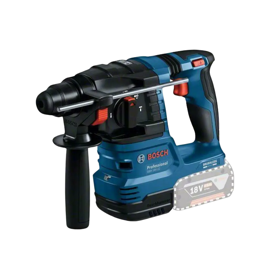 Marteau Perforateur Sans Fil GBH 18V-22 18V (Excl. Batterie/Chargeur, Incl. Aspiration de Poussière)