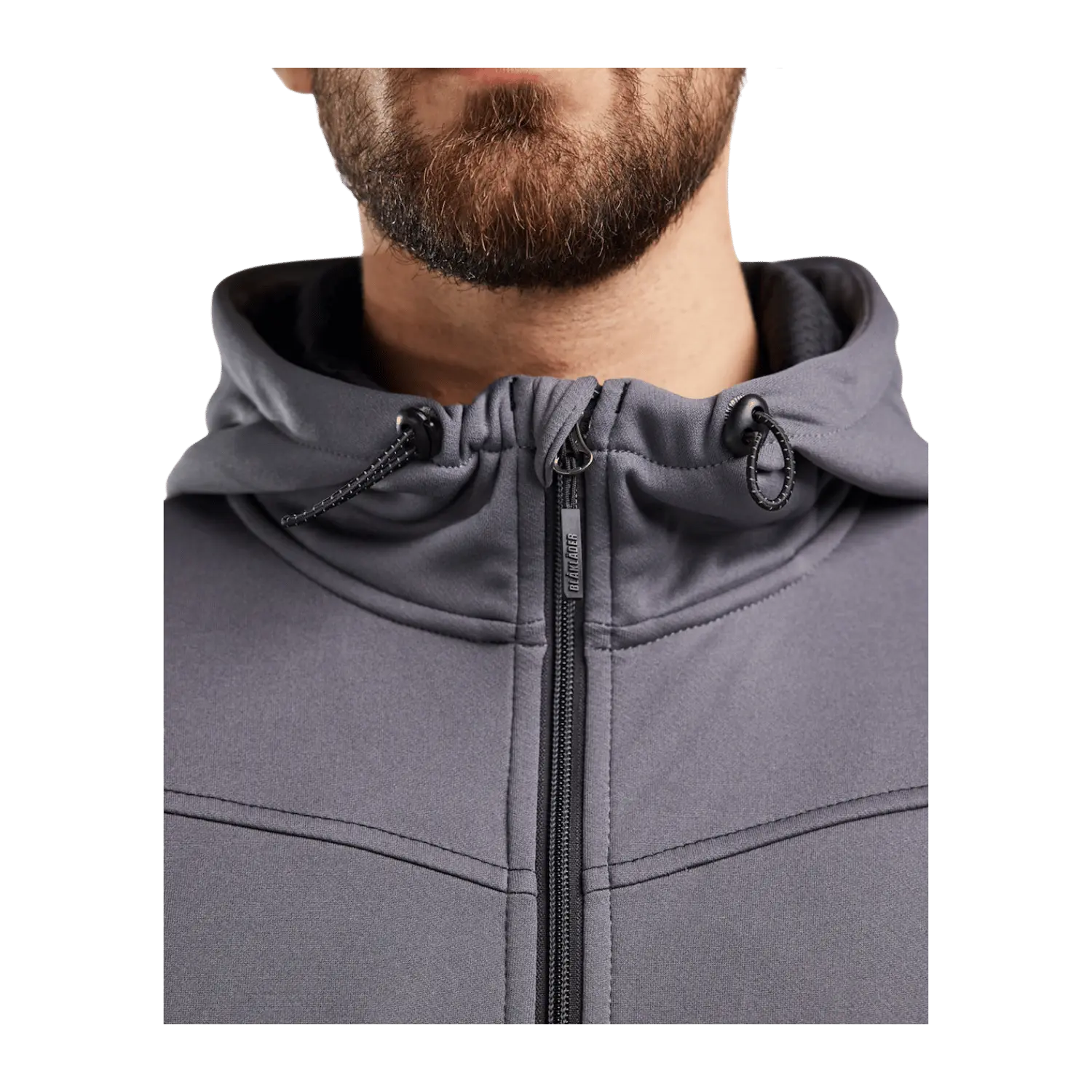 Hoodie zippée 3363/2526/9998 noir/gris - extra large