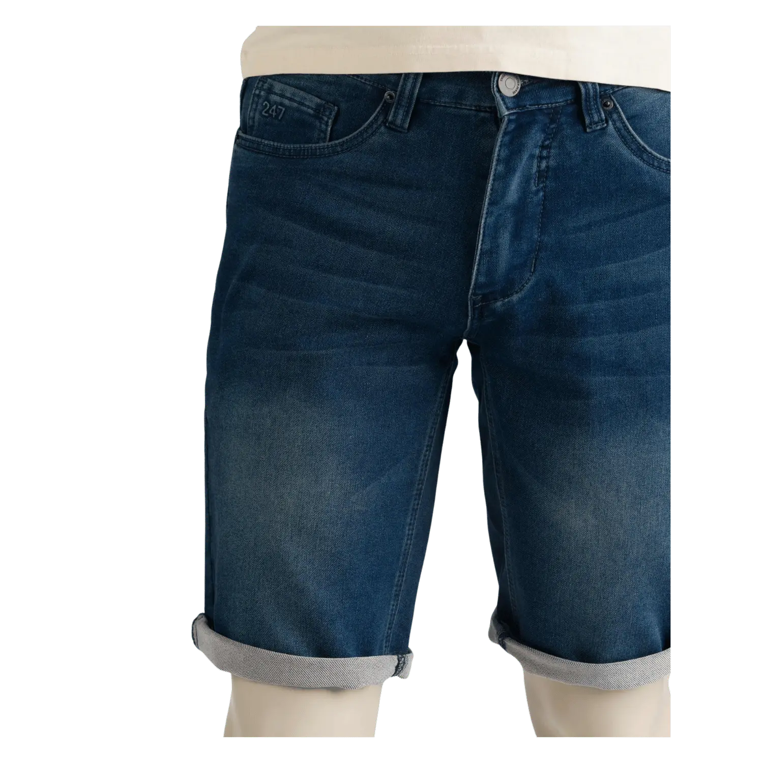 Jeans stretch short jog - 247 jeans - ELM - mid bleu - W33