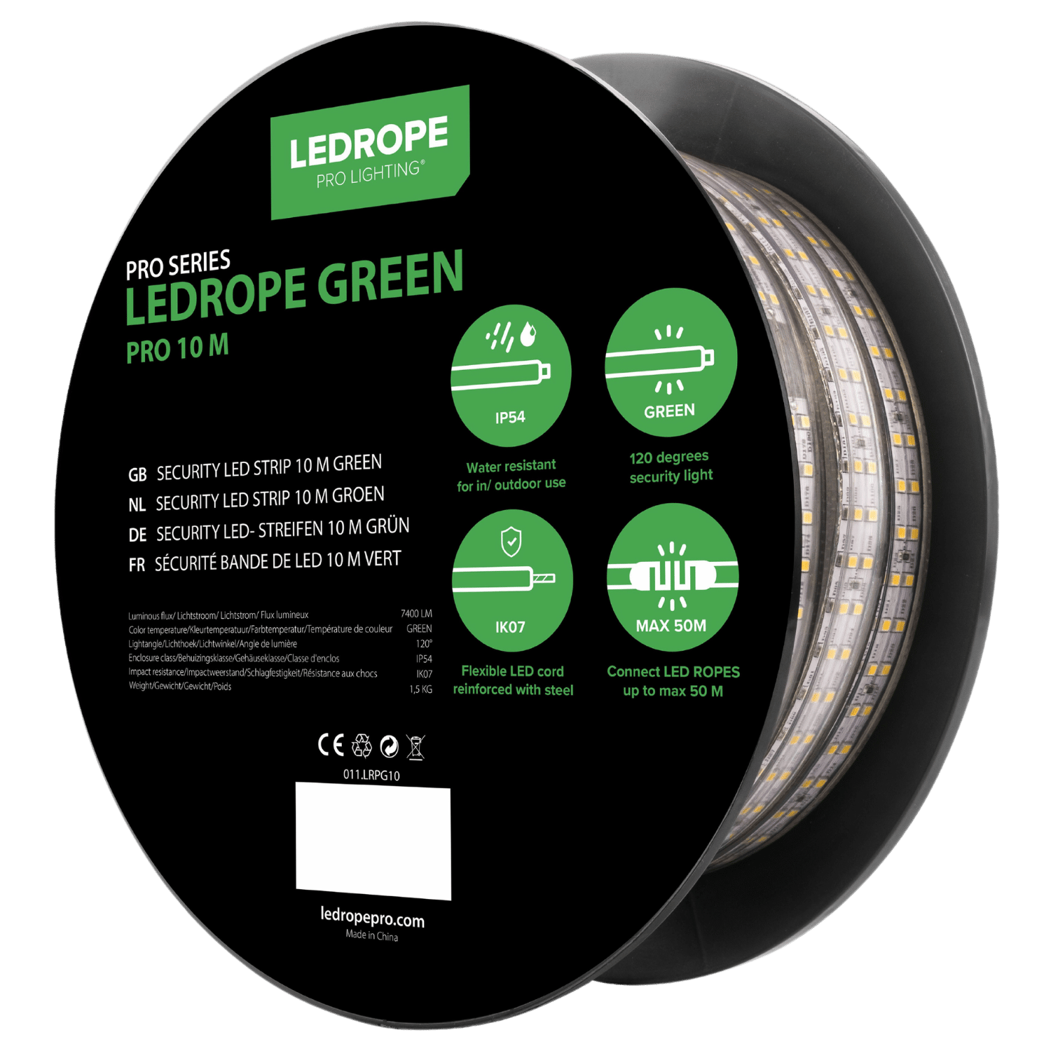 Lichtslang Green 10m/roll - 011.LRPG10