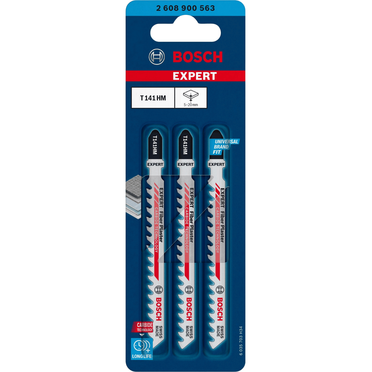 Lames de scie sauteuse expert T141HM (3 pièces)