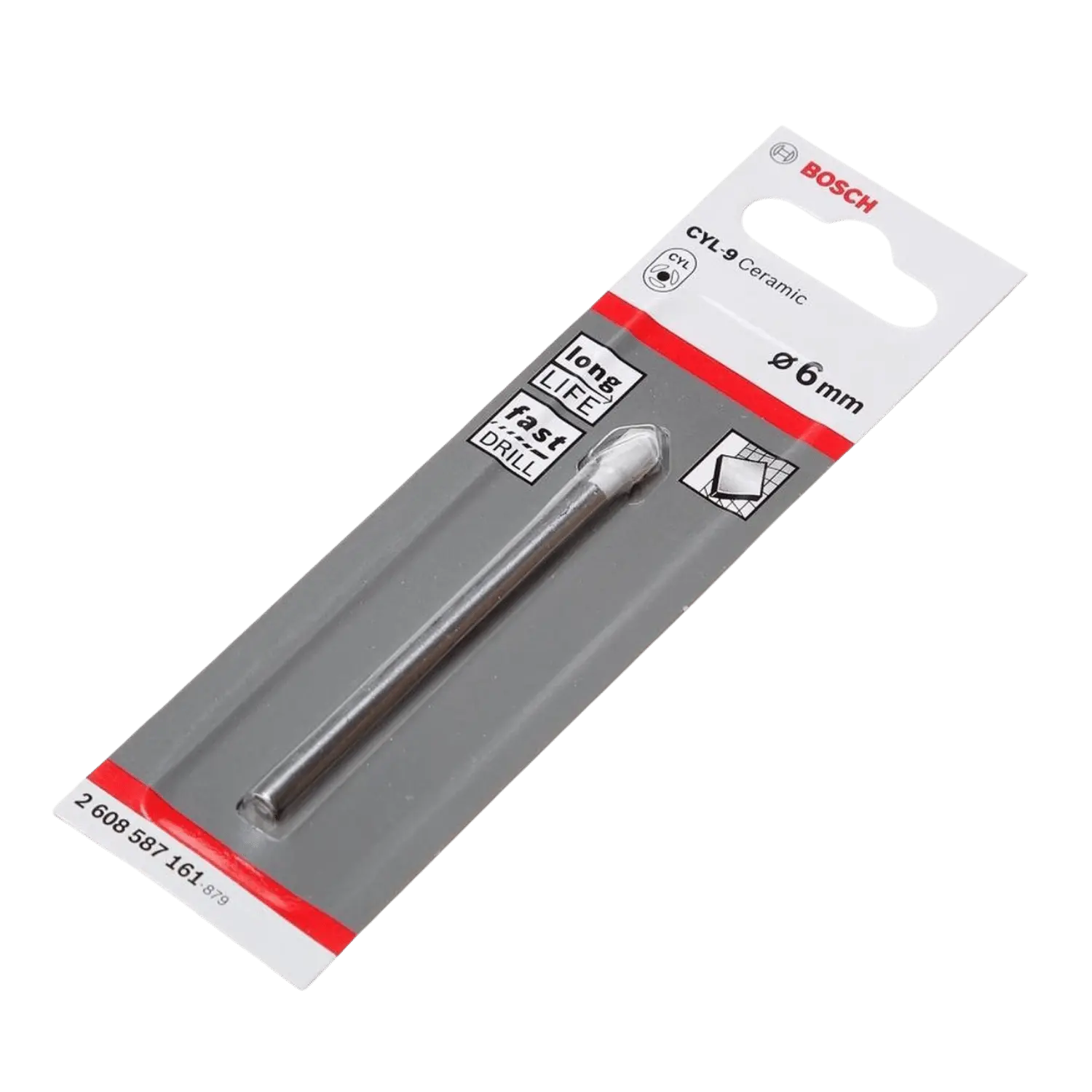 Tegelboor Ø 6 x 80 mm - CYL-9 Ceramic (2608587161)