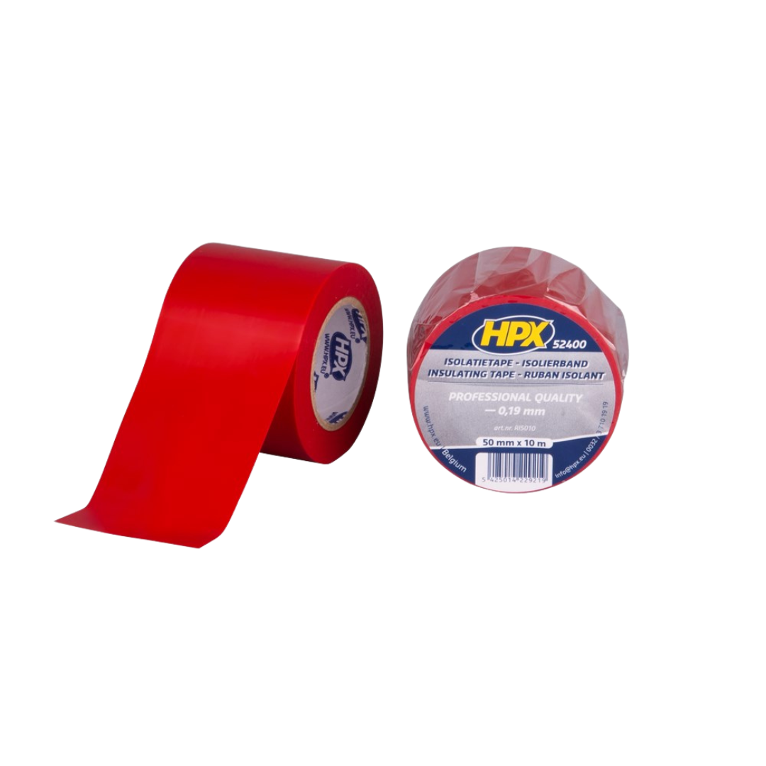 Ruban isolant PVC rouge 50 mm x 10 m