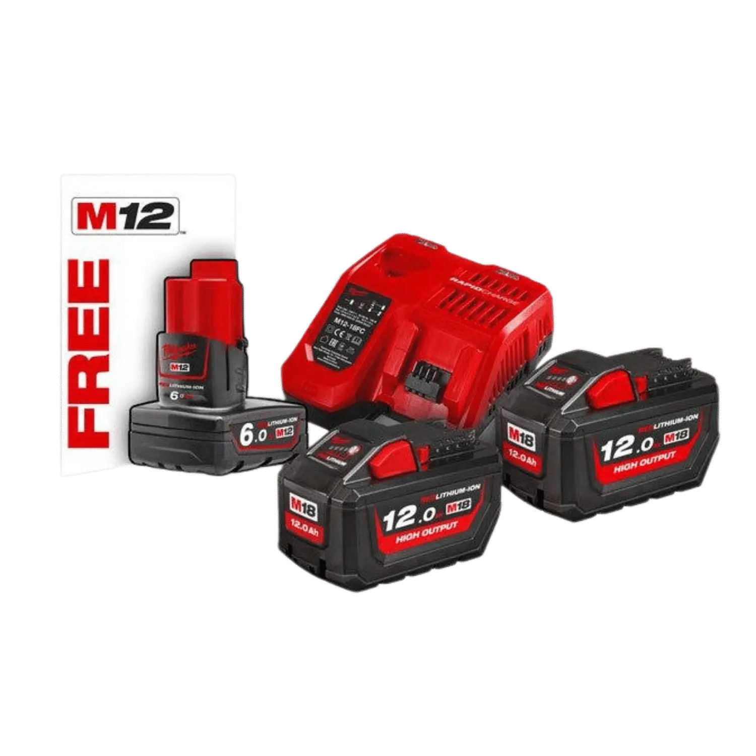Kit batterie et chargeur M18 haute performance NRG pack HNRG-122